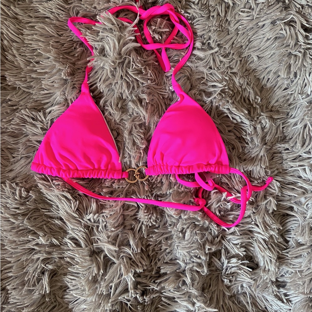 Neon Pink Bikini Top